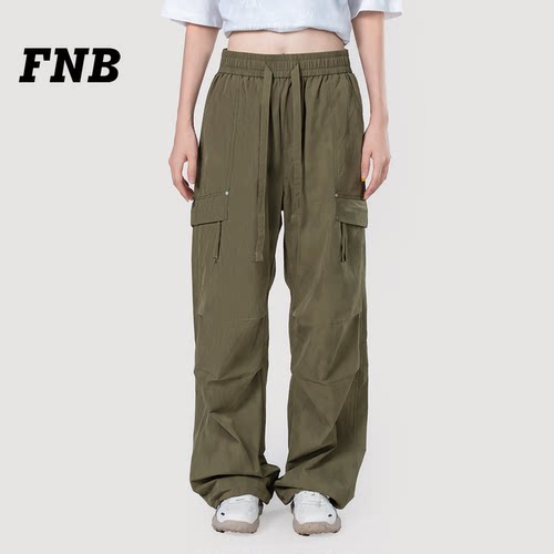 FNB美式潮牌迷彩工装裤2026夏复古休闲裤冰丝速干户外脏脏伞兵裤