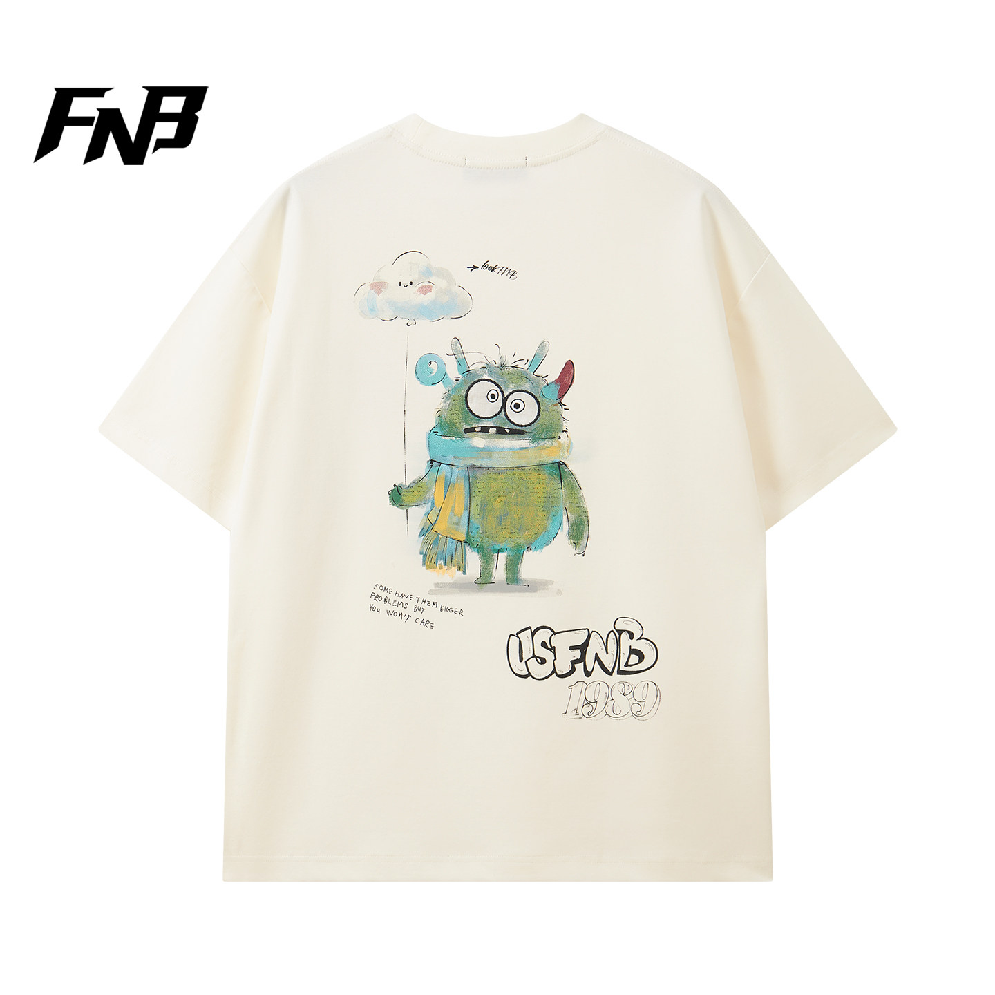 FNB美式潮牌重磅棉卡通短袖T恤