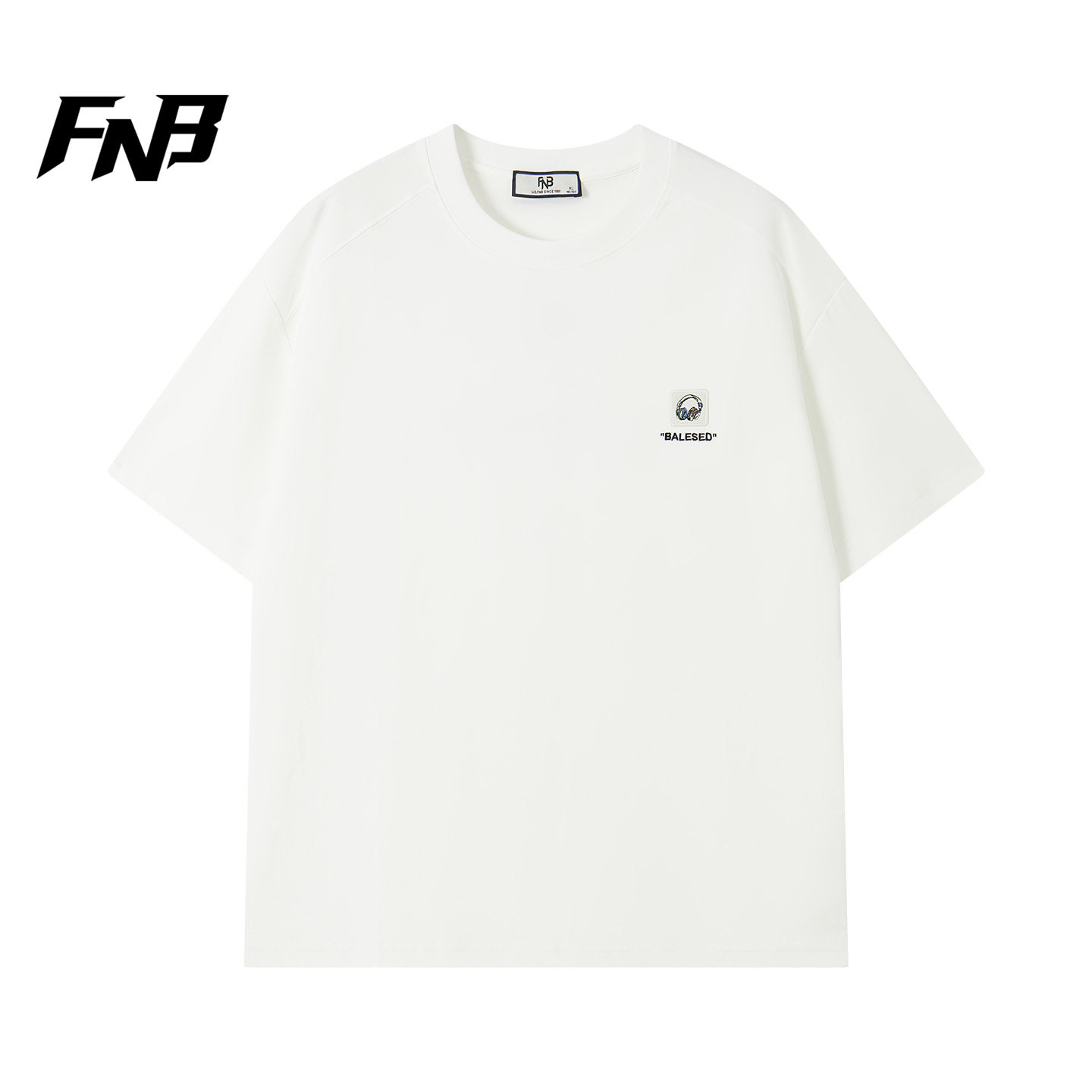 FNB美式街头风圆领短袖T恤男女同款2026夏季新款宽松百搭休闲上衣