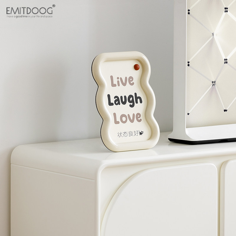 EMITDOOG客厅桌面氛围摆件家居高级感玄关入户电视柜奶油风装饰品