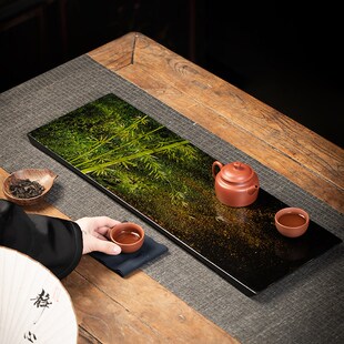 漆器茶具福州大漆漆画干泡茶台家用茶室装饰中式电木茶盘茶具礼品