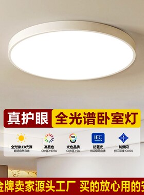 超薄led吸顶灯简约现代主卧室灯房间客厅灯走廊厨房阳台简约灯具