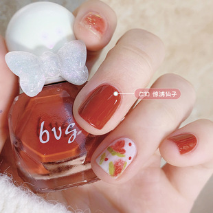 bvg秋冬小菱钻指甲油防水持久显白裸色水性指甲油免考快干新手