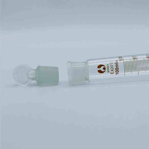 具塞量筒 玻璃量筒100毫升带盖子量杯 实验室刻度杯 具塞刻度量杯