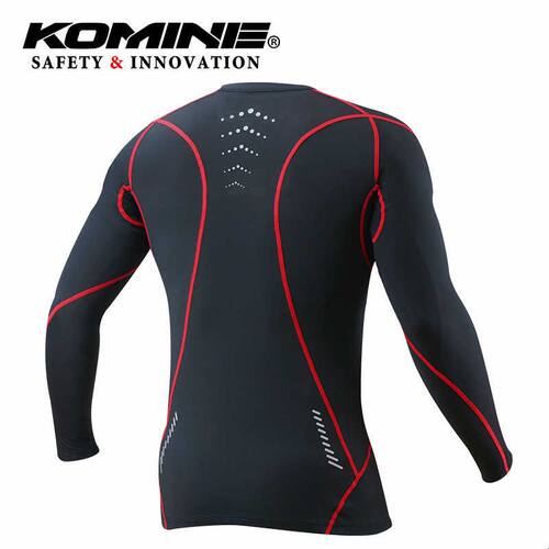 KOMINE秋冬摩托薄绒弹力发热保暖滑衣骑行服内衣速干吸湿 JKL-124