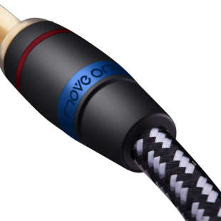 Move on牧风M100调音台3.5转6.5音频公对公电脑功放6.35mm音响线