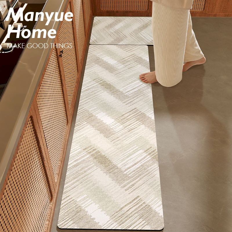 极速蔓越家 复古美式 地垫防滑吸水E防油厨房脚垫可擦洗防脏垫防