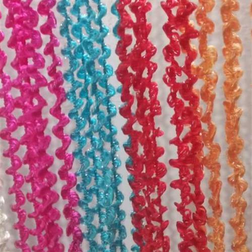 极速螺纹螺旋成品线帘 商场橱窗客厅加粗K装饰流苏隔断窗窗帘婚礼