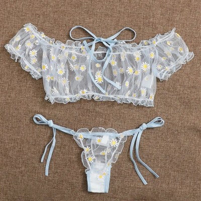 极速Sexy lingerie Sexy lace see-through underwYear set