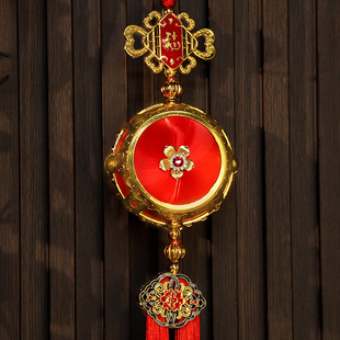 新品春节装饰品小鼓挂件家庭节日挂饰装扮场景场T地布置新年吊饰