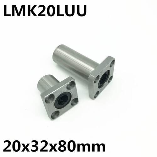 极速2pcs LMK20LUU for 20tmm shaft linear bearing square flan
