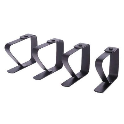 极速4 Pcs Black Black Tablecloth Clip TablecloQth Fixing Cli