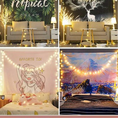 极速Background hanging clothx tapestry room decoration wall