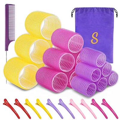 极速Self grip hair roller set HaiCr roller set 18 pcs Heatle