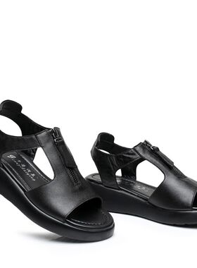 极速GKTINOO Womens Sandals Plus Size 34-42 SQummer Genuine