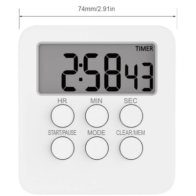 极速Digital Timer Clock Magnxetic Cooking Countdown Alarm 24