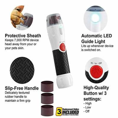 极速Electreic Pet Nail Clippers Dog Nail Grinder Puppy Sharp