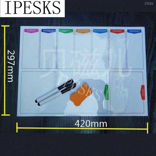 新品color magnetic whiteboard fridge message bRoard note boa