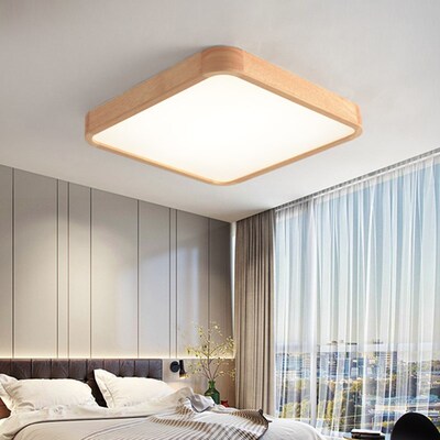 极速Nordic Simple Modern OAK Wood Ceiling LaOmp ltra thin Ja