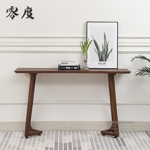 北欧简约实木端景台家用门厅玄关桌靠墙沙发背几入户隔断条案边柜