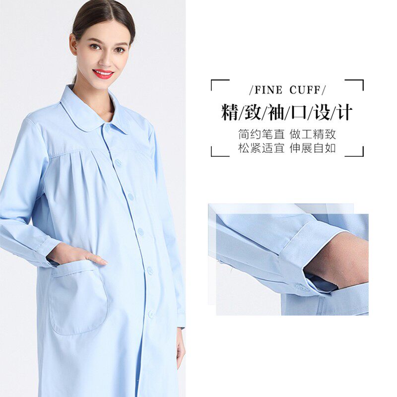 贝缇奴护士服孕妇短袖夏装白大褂粉蓝色长袖女孕期冬装套装工作服