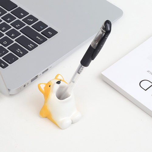 可爱二次元笔插架学生儿童书桌笔筒摆件笔座创意文具桌面办公收纳