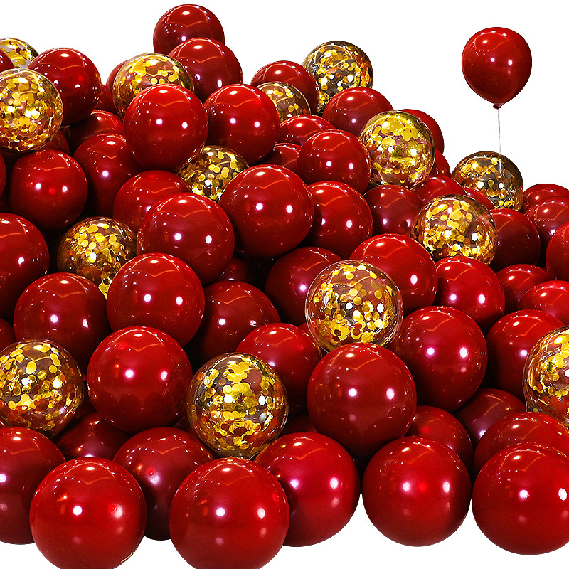 结婚气球红色女方婚房喜字装饰婚礼客厅订婚场景布置婚庆用品大全