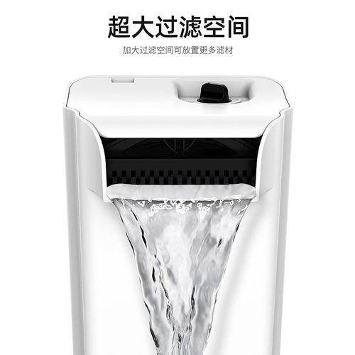 乌龟缸专用过滤器底水位瀑布浅水养龟水循环静音吸粪可调节大水泵