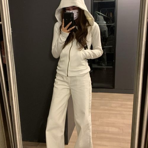 留下 1992  平替加绒修身卫衣女士连帽瑜伽健身服外套女春秋