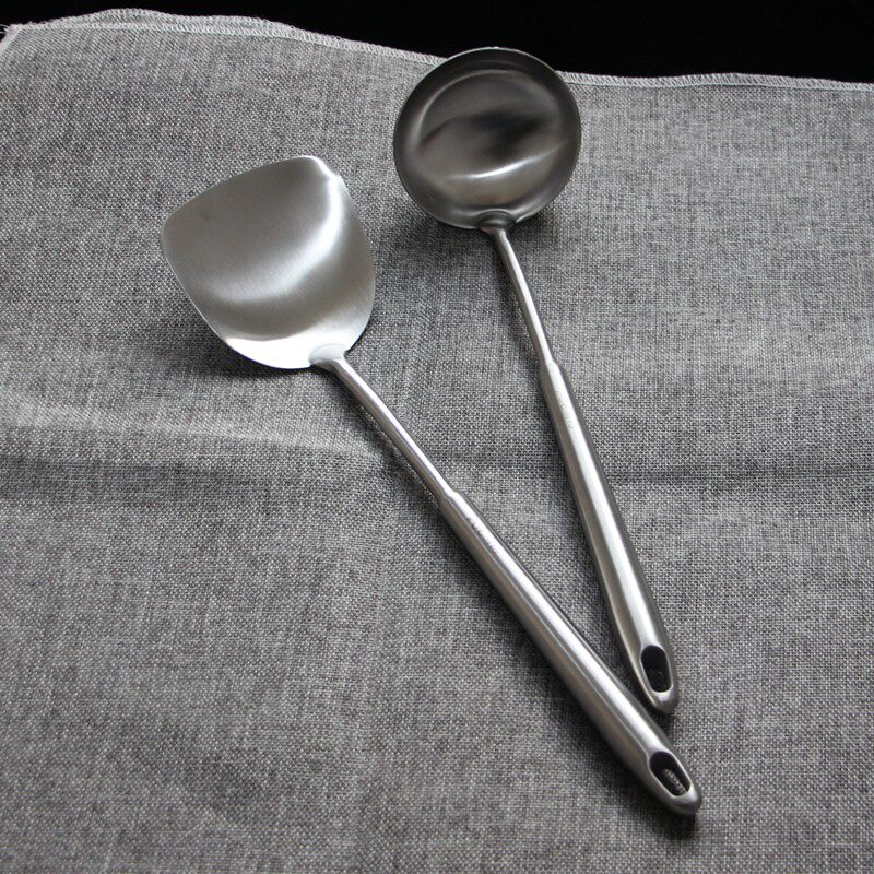 家用加厚富尔兴304不锈钢锅铲勺漏勺套装欧式厨具铲子炒菜铲粥勺