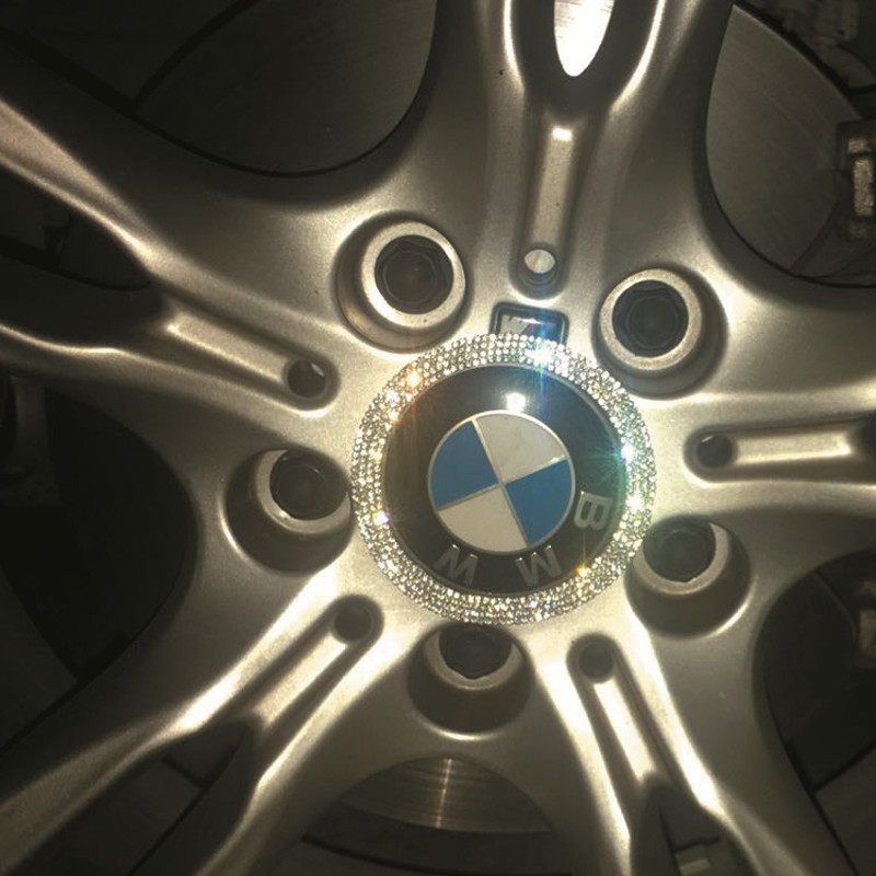 宝马新1系三厢2系3系320gt5系4系x1x3x4x5x6轮毂盖装饰圈贴钻改装