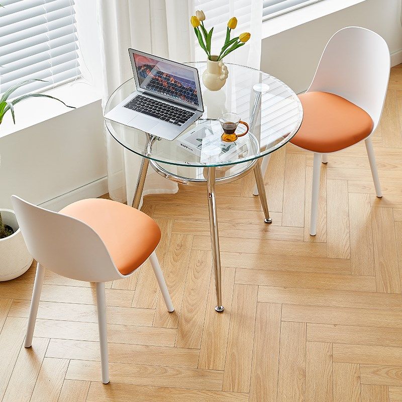 玻璃圆桌钢化玻璃桌家用玻璃餐桌阳台桌子洽谈桌椅组合玻璃小圆桌,住宅家具,玻璃餐桌,淘宝优惠券,粉丝福利购,淘宝优惠卷