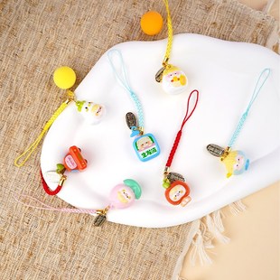 游器物嘿猪猪诸事顺利水音铃挂件铃铛手机链挂绳钥匙扣生日礼物