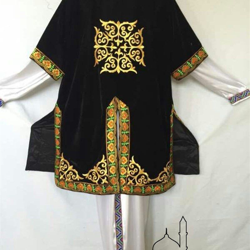 新疆舞蹈服装男士套装长马甲维族舞团体舞广场舞男款晚会表演服,男装,其他民族服装,淘宝优惠券,粉丝福利购,淘宝优惠卷