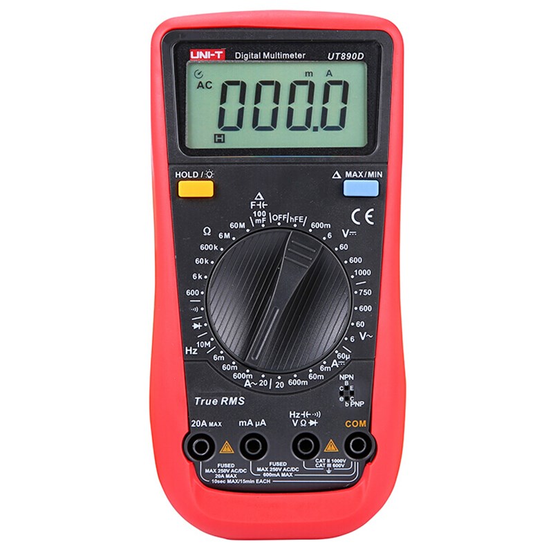 优利德UT890C万能表数字家用小型便携式直流电压高精度自动万用表