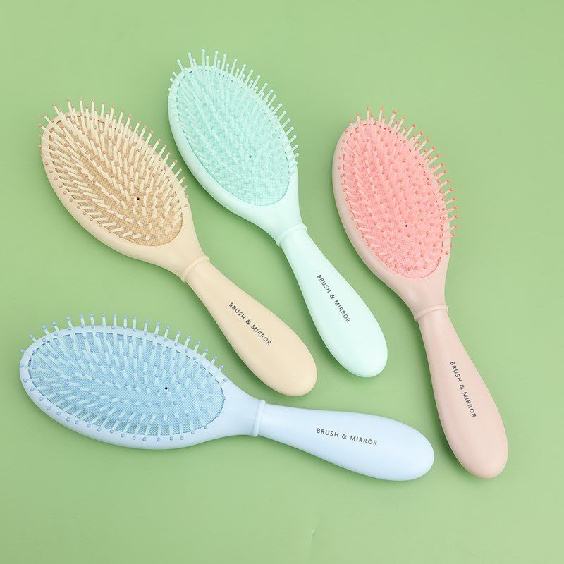 防静电便携式按摩梳子创意卡通气囊梳子带镜子卷发顺发迷你气垫梳