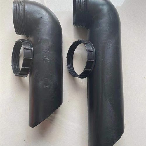 模压化粪池过粪管导粪管pp弯头橡胶弯管化粪池配件螺纹90度锁扣