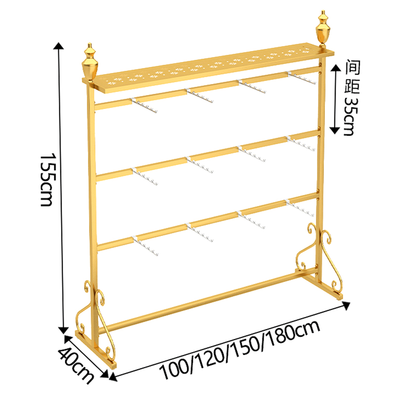 服装店袜子架子展示架内衣货架内裤短裤丝袜盒装收纳架中岛陈列架