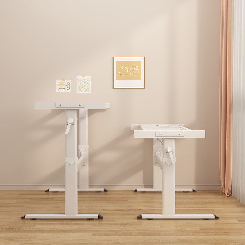 手摇升降桌腿支架不锈钢双横梁电脑桌学习办公茶几电竞桌支架脚架,住宅家具,桌腿/桌架,淘宝优惠券,粉丝福利购,淘宝优惠卷