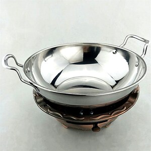 旺利来酒精炉干锅铝底座加厚不锈钢锅饭店火锅电磁炉可用酒店用品