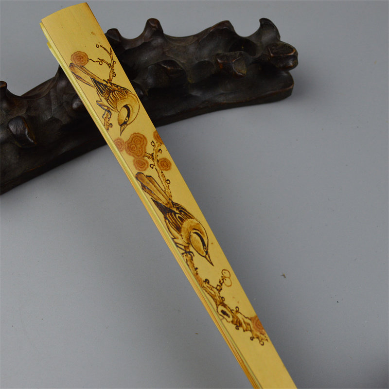 高档文玩宣纸摺扇9.5寸天然斑竹云南湘妃巧雕扇骨配空白苏工扇面,居家日用,扇子,淘宝优惠券,粉丝福利购,淘宝优惠卷