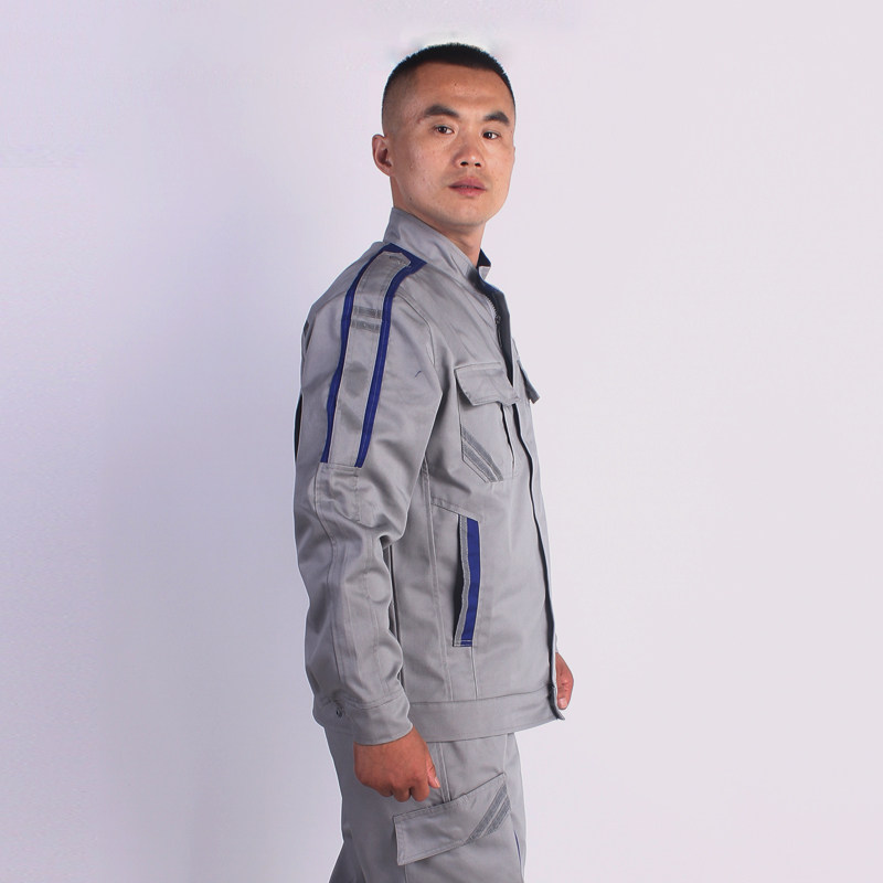 2021春秋新款一汽大众4s店工作服套装男长袖工装车间售后汽修服