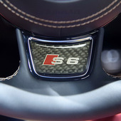 Q3Q57改装 S8RS方向盘贴标 奥迪A3