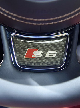 奥迪A3 A4 A5 A6 A7 A8 Q3Q57改装S3 S4 S5 S6 S7 S8RS方向盘贴标