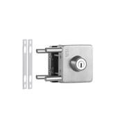 单开门有框锁双开不锈钢推拉门锁带框玻璃门锁铝合金门锁地弹门锁