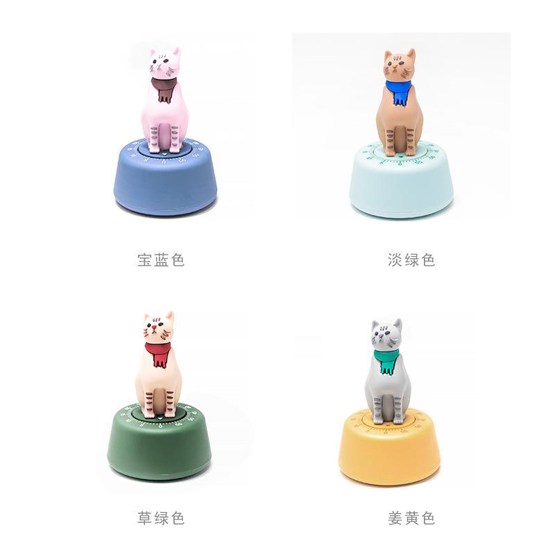 新款直销新款懒猫倒时器计时器学习时间管理器厨房定时器机械提醒