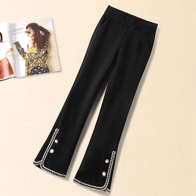 春秋款微喇大童女孩秋装长裤