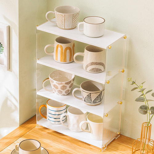 亚克力杯架轻奢水杯架子收纳水吧