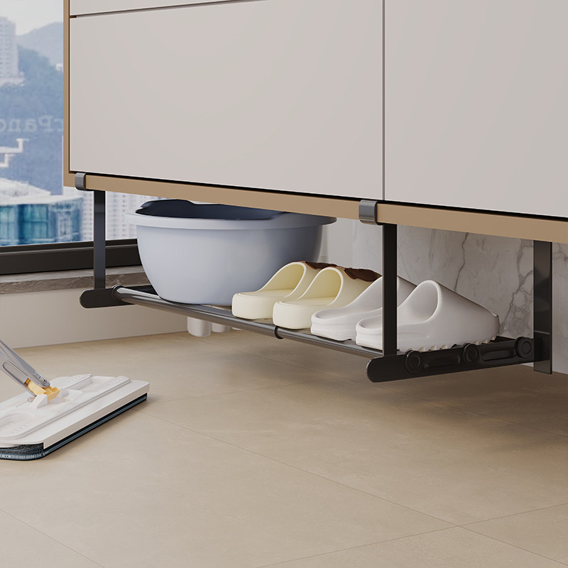 洗脸盆收纳架子浴室柜下分层盆子收纳架卫生间伸缩置物架各种神器