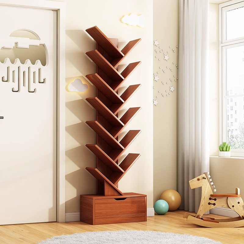 简易树型小书架置物架落地